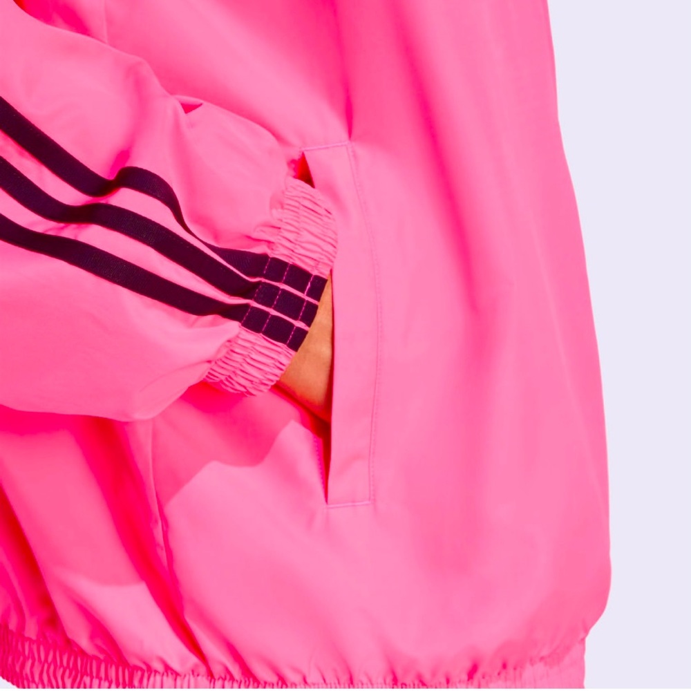 adidas Women's Oversized/Lightweight Firebird Track Jacket -Lucid Pink JV7489 - Picture 7 of 9